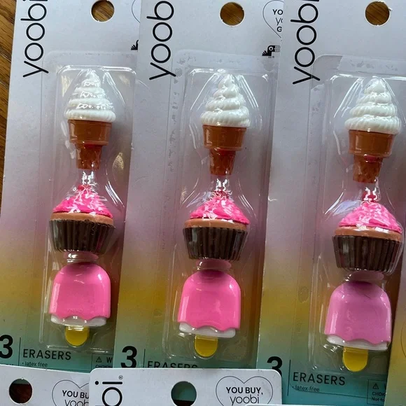 NEW Yoobi Erasers Set - PICK 4 for $7🌺 - Picture 3 of 6